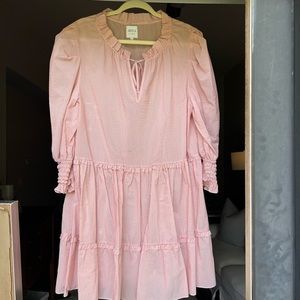 MISA striped mini dress